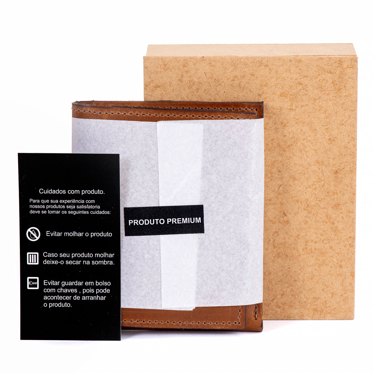 Carteira Slim em Couro Castor Oc-1957