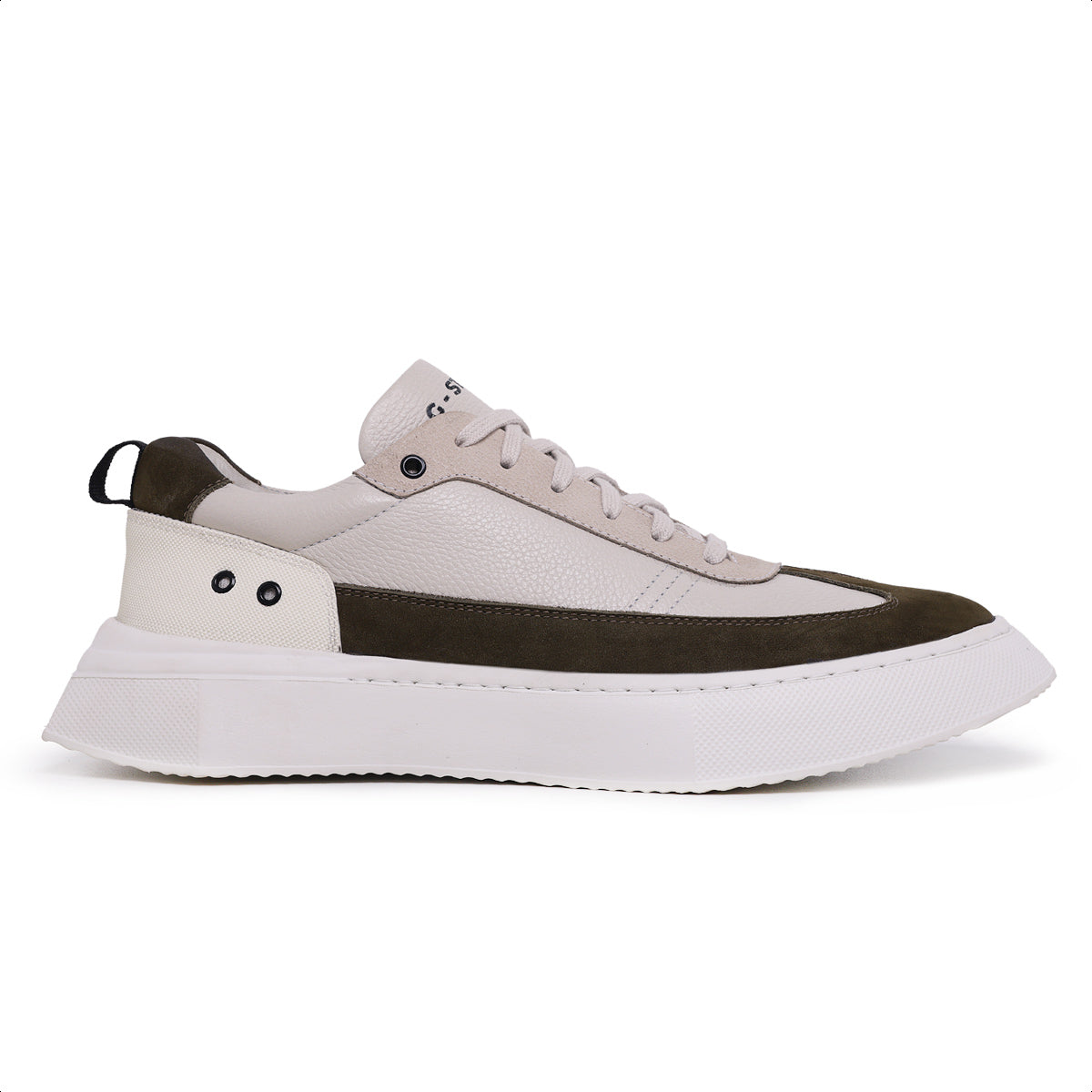 Tenis Hollywood Nobuck Oliva FLY Branco Ocre