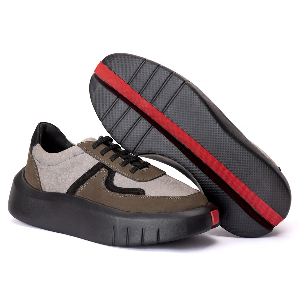 Tenis Casual Hong Kong Selaria Cinza/Nobuck Grafite