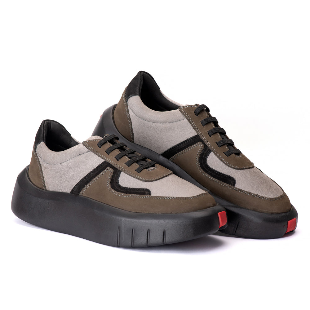 Tenis Casual Hong Kong Selaria Cinza/Nobuck Grafite