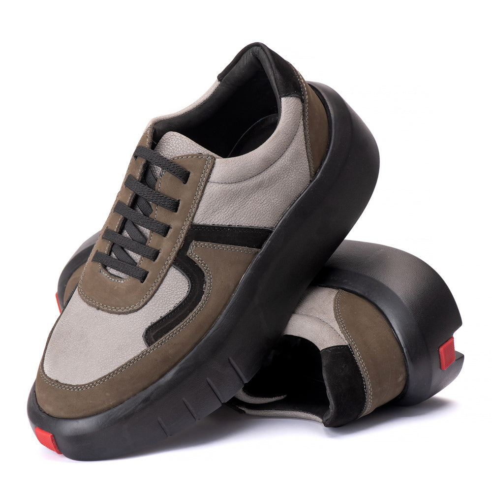 Tenis Casual Hong Kong Selaria Cinza/Nobuck Grafite