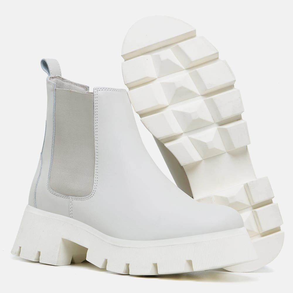 BOTA BOTINA FEMININA VEGA OFF-WHITE