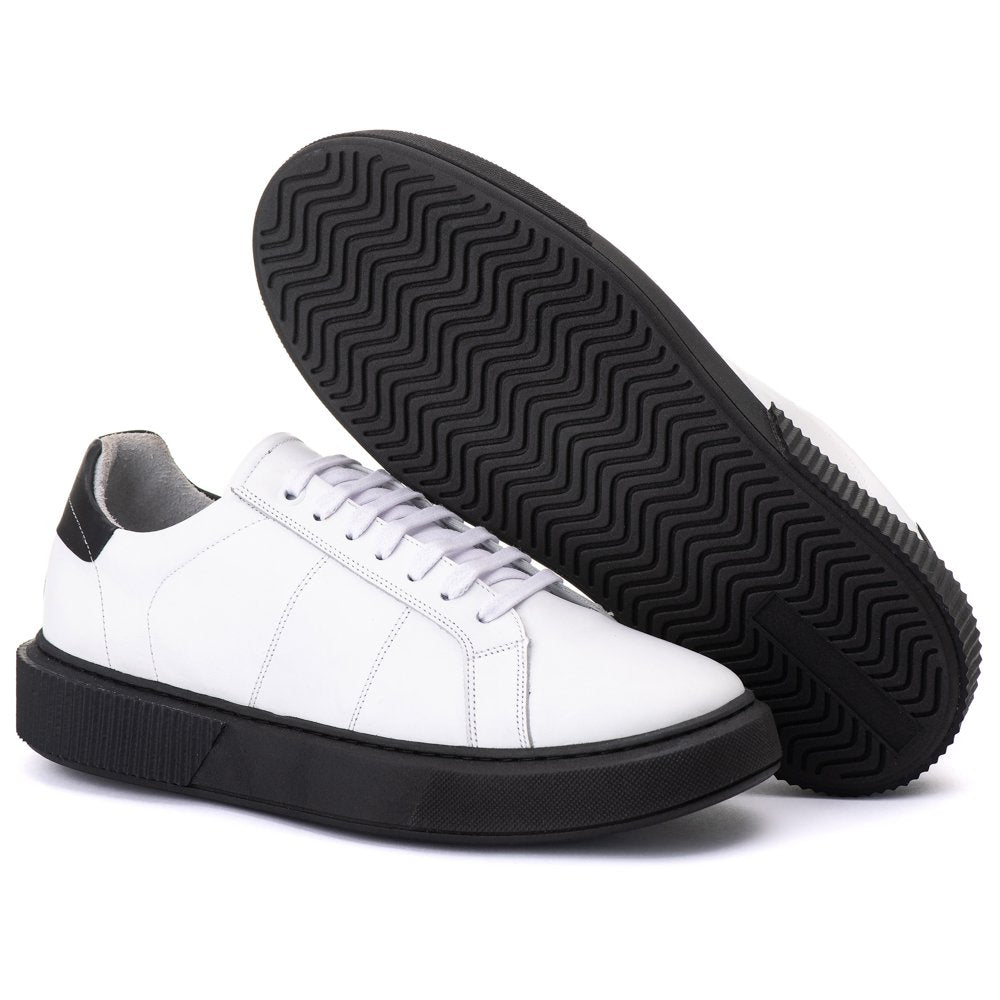 Tenis Casual Londres Branco/Preto 17002